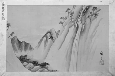 Shiraito-fossen ved Hakone, 1800-tallet.
