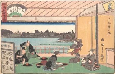 Tehus på Hirokoji, ca. 1835-42., ca. 1835-42.