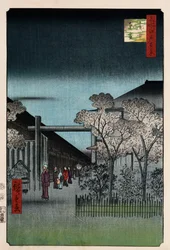 "Dawn in the Yoshiwara", fra serien "One Hundred Views of Famous Places in Edo"