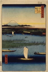 Farewell Channels At Mitsumata (farget treblokktrykk)