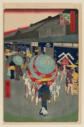Utsikt over Tori-itchome, Nihonbashi (Tori-itchome, Nihonbashi)