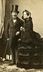 Keiser Napoleon III og keiserinne Eugenie