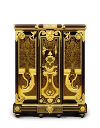 Louis XIV petit armoise, ca. 1700-10 (ormolu, messing, skilpaddeskall, ibenholt og marquetry)