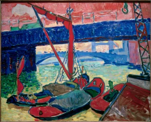 Båter på Themsen (Southwark Bridge)