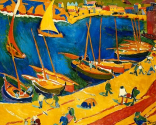 Collioure: Fiskehavnen; Collioure: Fiskehavnen