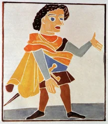 Litteratur. Panurge. Illustrasjon av Andre Derain i: Pantagruel, av Francois Rabelais (1532), Frankrike