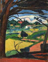 Paysage Provençal (olje på lerret)