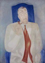 Portrett av Paul Poiret (1879-1944) fransk kjoledesigner