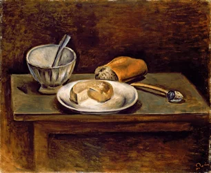 Stilleben, ca. 1925 (olje på panel)