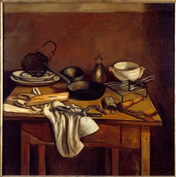 Kjøkkenbordet, ca. 1922 (olje på lerret)