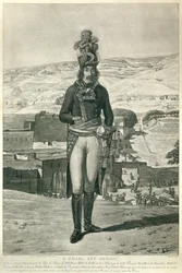 Portrett til fots av general Louis Charles Antoine Desaix under kampanjen i Egypt i 1798