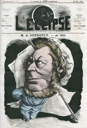 Adolphe Georges Gueroult (1810-1872), fransk Saint-Simonians-journalist. Omslag i "" L