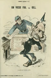 En gammel dåre, karikatur av William I av Tyskland (1797-1888). Tillegg i "" L
