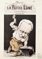 Karikatur av Victor Hugo (1802-85) fra forsiden av 