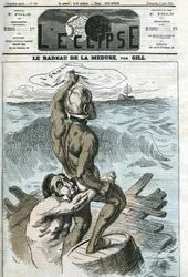 Eugene Rouher (1814-1884), og Clement Duvernois (1836-1879), franske politikere. Omslag i "" L