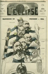 La oss spise prøyssisk med generalene Le Boeuf (1806-1893), Mac-Mahon (1808-1893), Francois Achille Bazaine (Francois-Achille)
