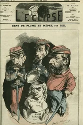 Folk med penn og sverd: Louis Leon Faidherbe (1818-1889), fransk militær, Camille Cremer (1840-1876), fransk general, og Philippe Toussaint Joseph Bordone (1821-1892), lege og militær. Omslag i "" L