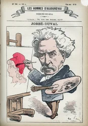 Portrait of Armand Felix Maris Jobbe-Duval Jobbe Duval (1821-1889), French painter and politician. Cartoon by Gill, Paris.