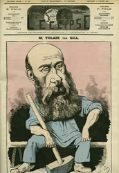 Portrett av Henri Louis Tolain (1828-1897), fransk gravør og politiker. Omslag i "" L
