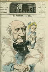 Portrett av Henri Wallon (1812-1904), fransk historiker og politiker, regnet som republikkens far. Omslag i "" L