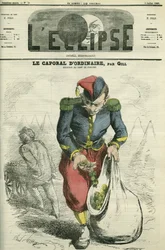 Den vanlige korporalen, en soldat som dyrker en hage i Chalons leir. Omslag i "" L