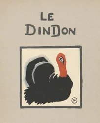 Le Dindon#39; Barneillustrasjon av en kalkun