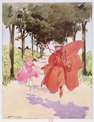 Alice and the Red Queen, illustrasjon fra 