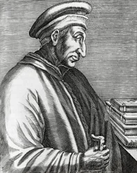 Portrett av Cosimo de' Medici, kjent som Elder (1389-1464), italiensk politiker, gravering fra The Real Portraits and Lives of Illustrious Men