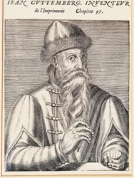 Portrett av Johann Gutenberg (Mainz, ca. 1394-1399-Mainz