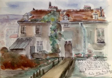 Paris, Hus 12 Rue Cortot