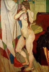 Suzanne Valadon gjør håret hennes