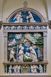 Jesu fødsel, hyrdenes tilbedelse og bebudelsen