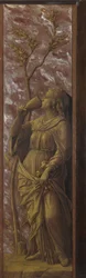 En kvinne som drikker, ca. 1500