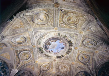 Triumf av Cæsar og Oculus i Brudekammeret, ca. 1473 (fresco)