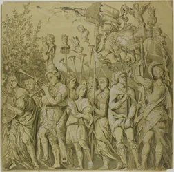 Triumfer av Julius Cæsar: Lerret nr. VII