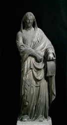 Sibyll of Tibur, fra klokketårnet. Marmor skulptur
