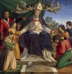 Saint Nicholas of Bari tronet