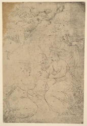 Det mystiske ekteskapet til Saint Catherine, ca. 1550.
