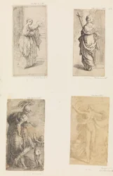To kvinner, Mars og Cupid, Diana, ca. 1536-38.