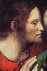 Abbey (Tongerlo Abbey). Maleri. Siste måltid. 1506-1507. Detalj (maleri)