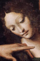 Abbey (Abdij van Tongerlo). Maleri. Siste nattverd. 1506-1507. Detalj (maleri)