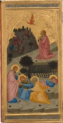 Scener fra Passion of Christ: The Agony in the Garden [venstre panel]
