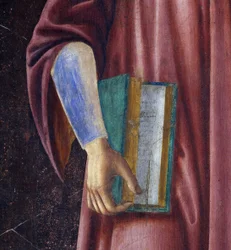Dante Alighieri (detalj) fra Villa Carducci-serien med kjente menn og kvinner, ca. 1450 (freskomaleri lagt på lerret)