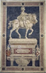 Ridemonument til Niccolo Marucci da Tolentino (d.1435), 1456 (fresco)