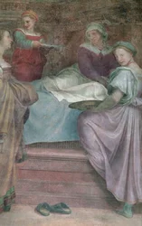 Ladies in Waiting, detalj fra Jomfruens fødsel