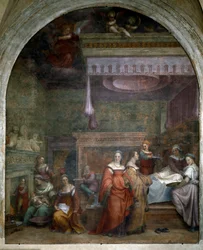 Marias fødsel (Fresco