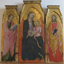 Madonna og barn med helgener