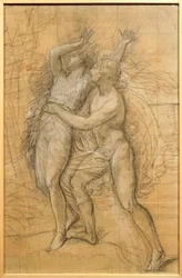 Apollo og Daphne av Andrea Appiani (1754-1817), tegning