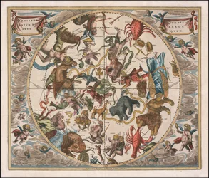 1660 himmelkart - Hemisphaerium Stellatum Boreale Antiquum