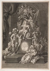 Allegorisk arrangement med Christian Gyldenløve